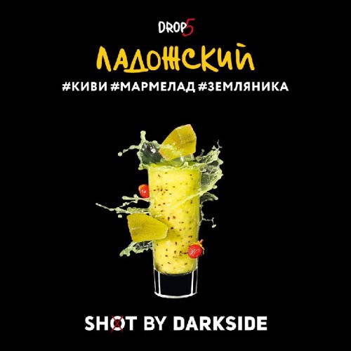 Табак для кальяна Darkside Shot Ладожский Вайб (Киви, Мармелад, Земляника) 30 гр